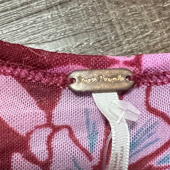 NWOT Free People 'Of Paradise' floral mesh top - Picture 7 of 8